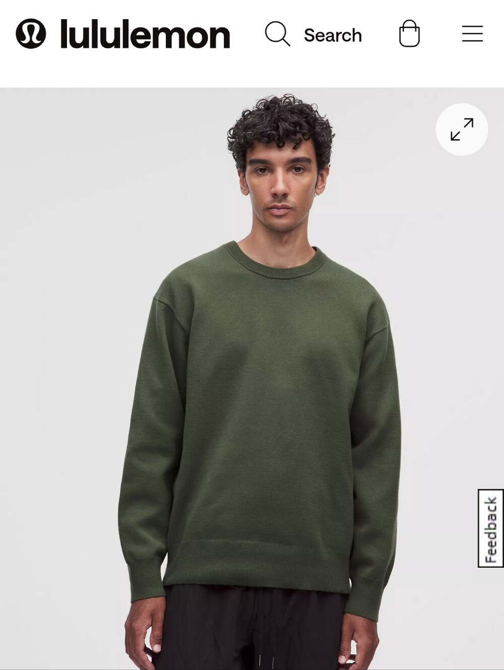 Lululemon Steady State Sassy Sage Crewneck Sweater